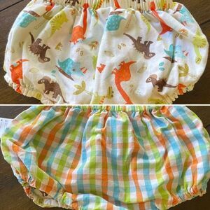 Dinosaur Dino check diaper cover
